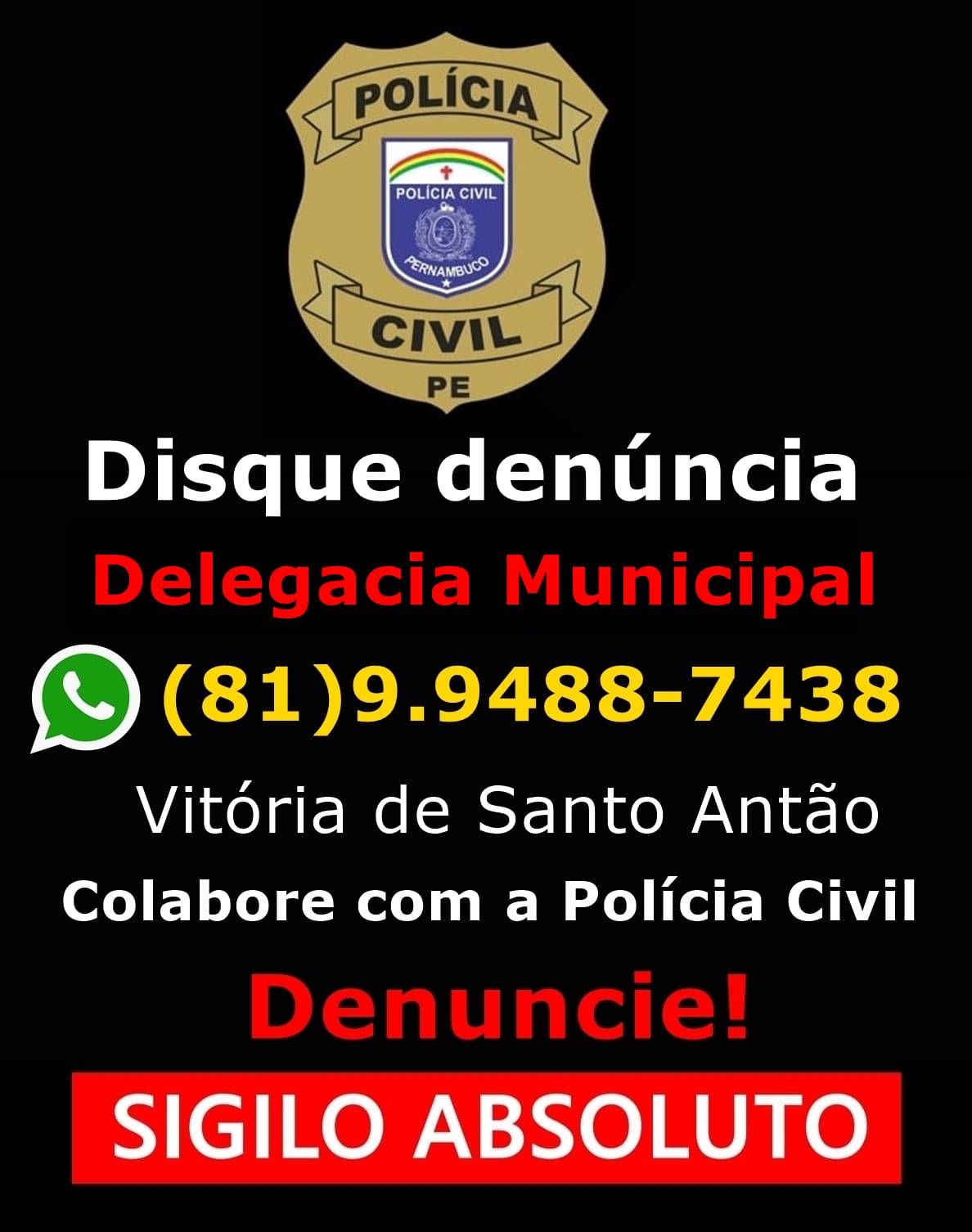 Disque Denúncia Vitoria de Santo Antão